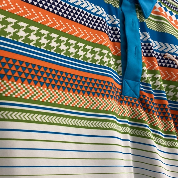 Puma Cool Cell polo with tribal colors size medium - Picture 11 of 12